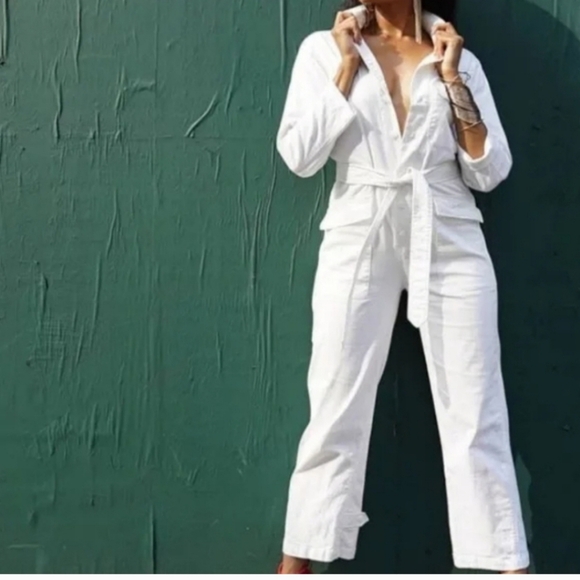 Choosy Pants - Choosy Brand The Original Whiteout Utility Jumpsuit Pantsuit Size 20 NWT